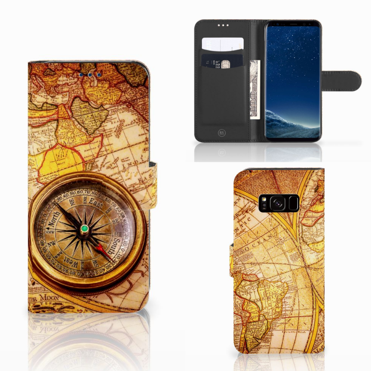 Leuk Design Hoesje Kompas voor de Samsung Galaxy S8