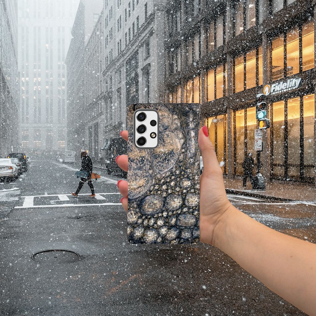 Samsung Galaxy A53 Hoesje maken Krokodillenprint