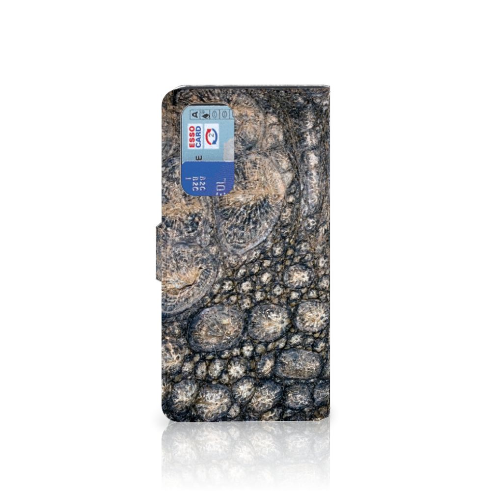 OnePlus 9 Pro Telefoonhoesje met Pasjes Krokodillenprint
