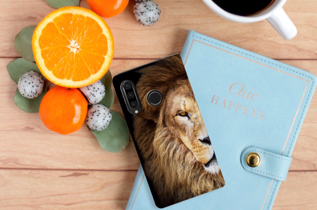 Huawei P30 Lite New Edition Hoesje maken Leeuw