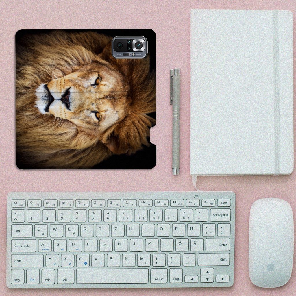 Xiaomi Redmi Note 10 Pro Hoesje maken Leeuw