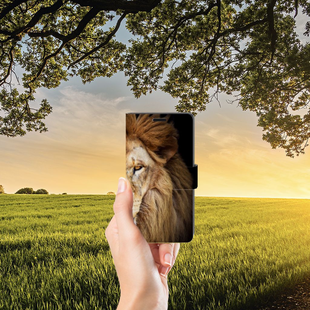 Sony Xperia XZ | Sony Xperia XZs Telefoonhoesje met Pasjes Leeuw