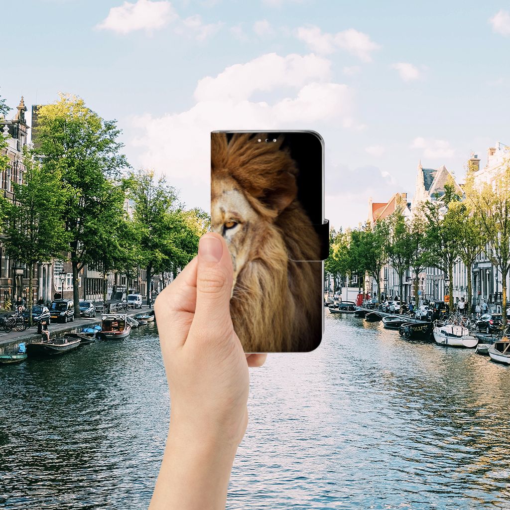 Huawei Y6 (2019) Telefoonhoesje met Pasjes Leeuw