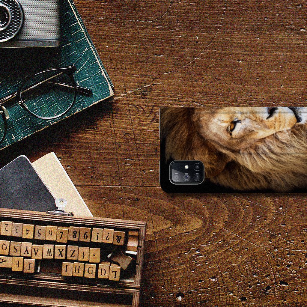 Samsung Galaxy M51 Hoesje maken Leeuw