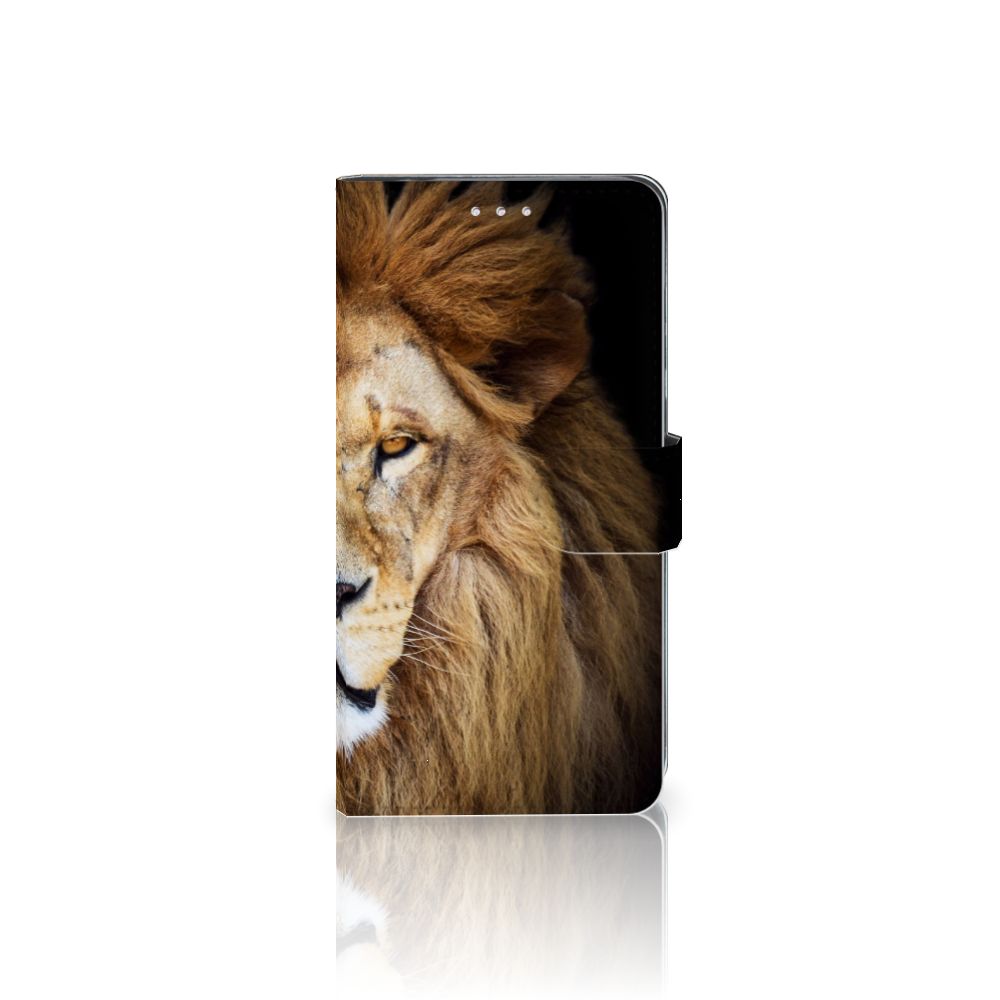 Huawei Y7 (2019) Telefoonhoesje met Pasjes Leeuw