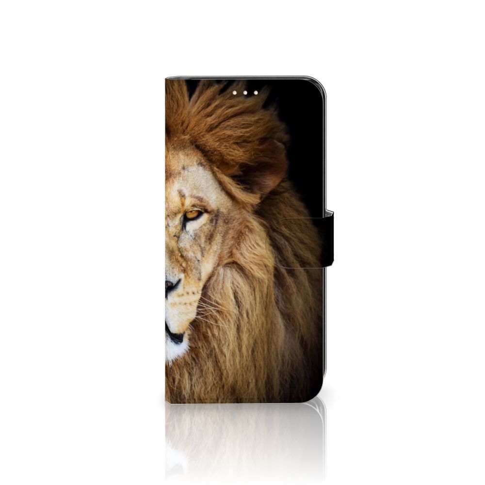 Xiaomi Redmi Note 10S | 10 4G | Poco M5s Telefoonhoesje met Pasjes Leeuw