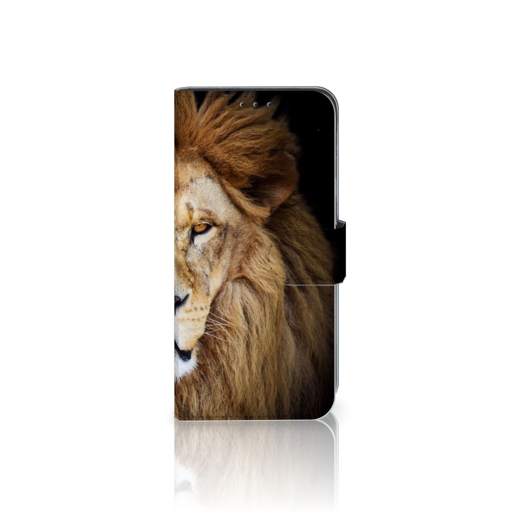 Samsung Galaxy M10 Telefoonhoesje met Pasjes Leeuw