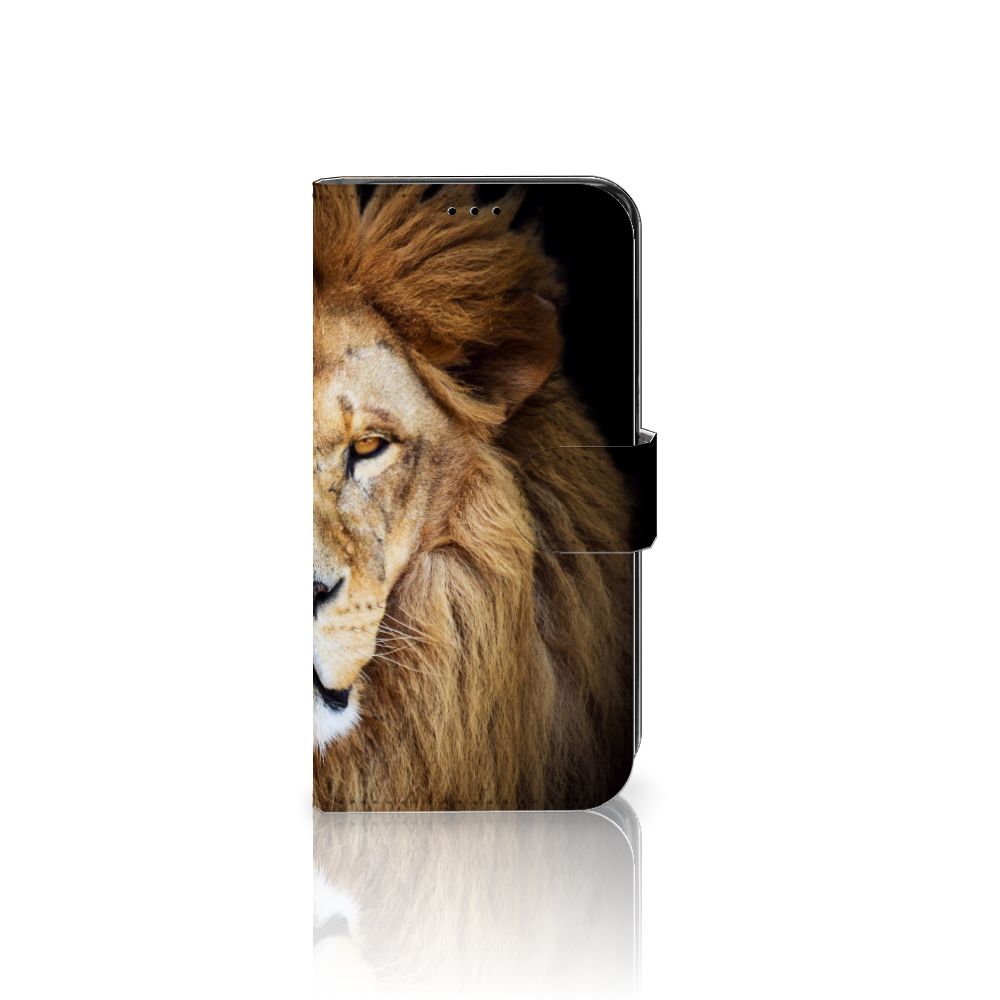 Samsung Galaxy S7 Edge Telefoonhoesje met Pasjes Leeuw