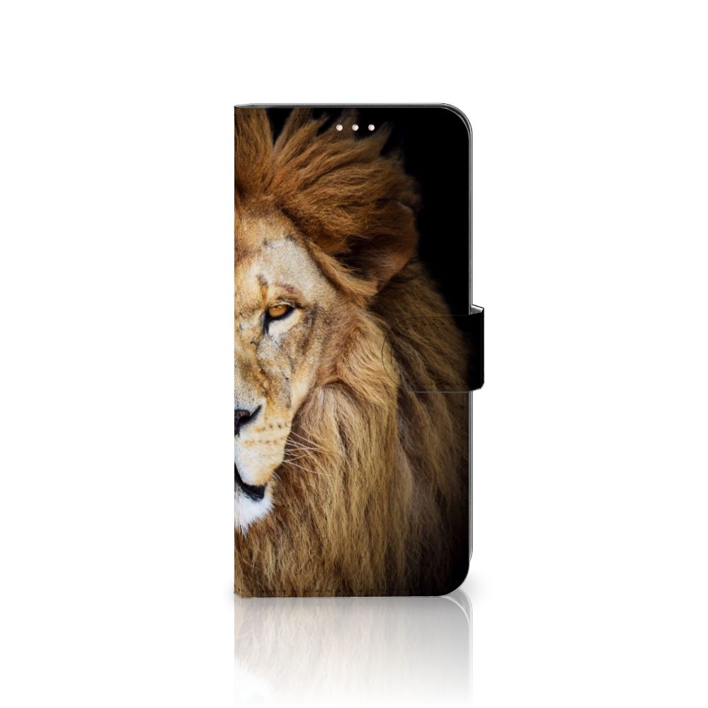 Xiaomi Redmi Note 10/10T 5G | Poco M3 Pro Telefoonhoesje met Pasjes Leeuw