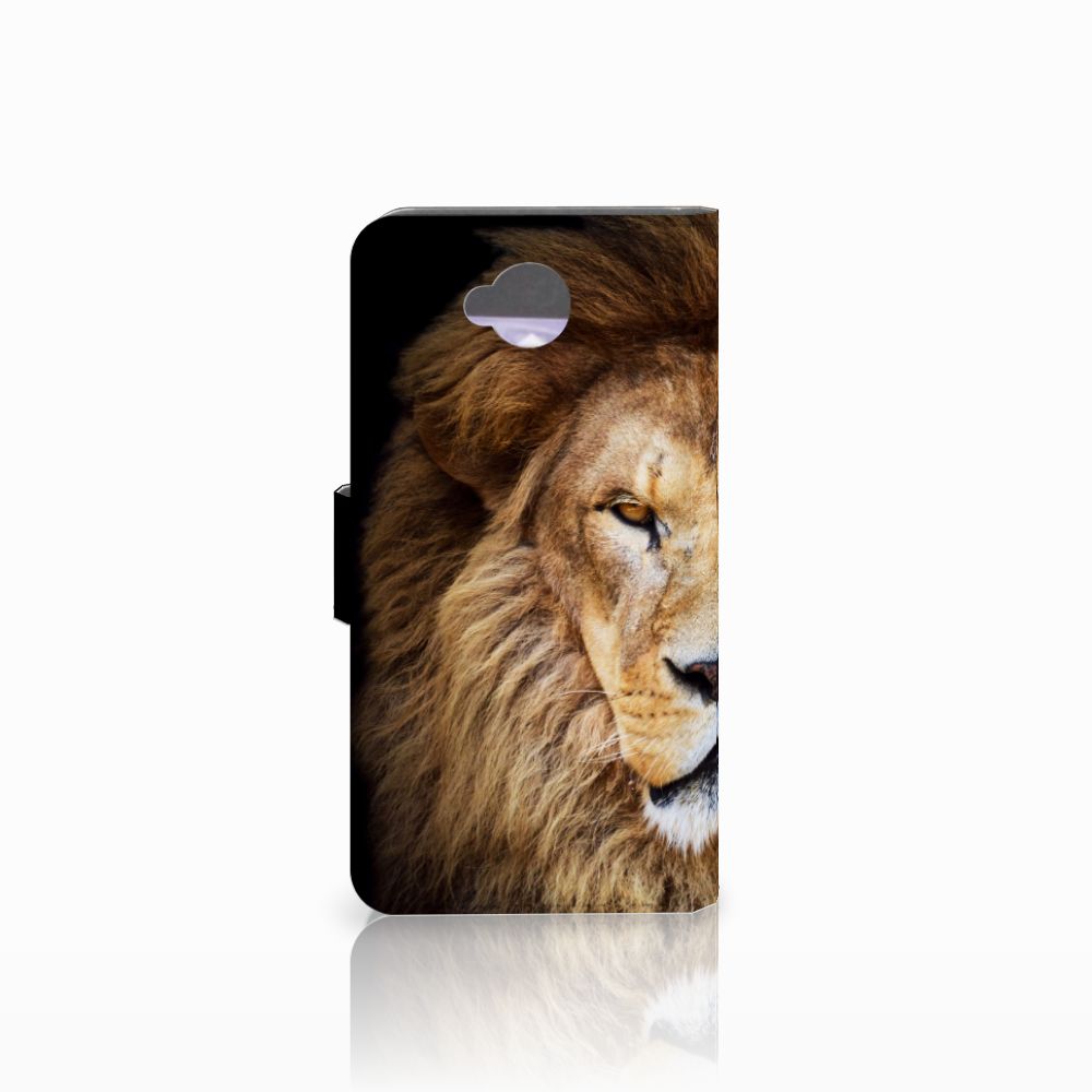 Microsoft Lumia 650 Telefoonhoesje met Pasjes Leeuw