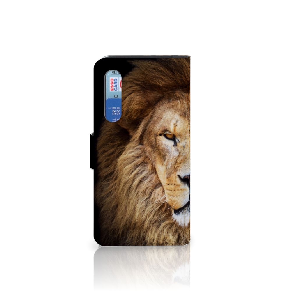 Xiaomi Mi 9 SE Telefoonhoesje met Pasjes Leeuw
