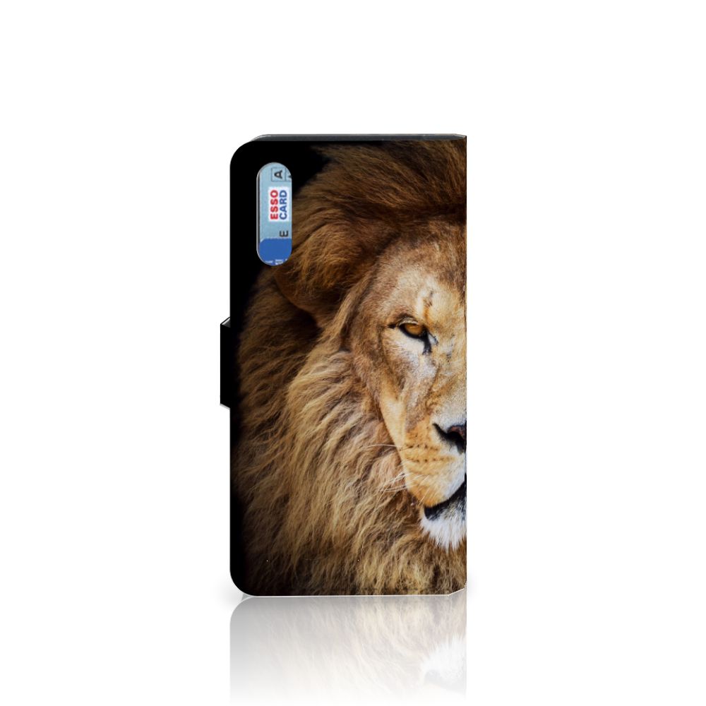 Huawei P20 Telefoonhoesje met Pasjes Leeuw