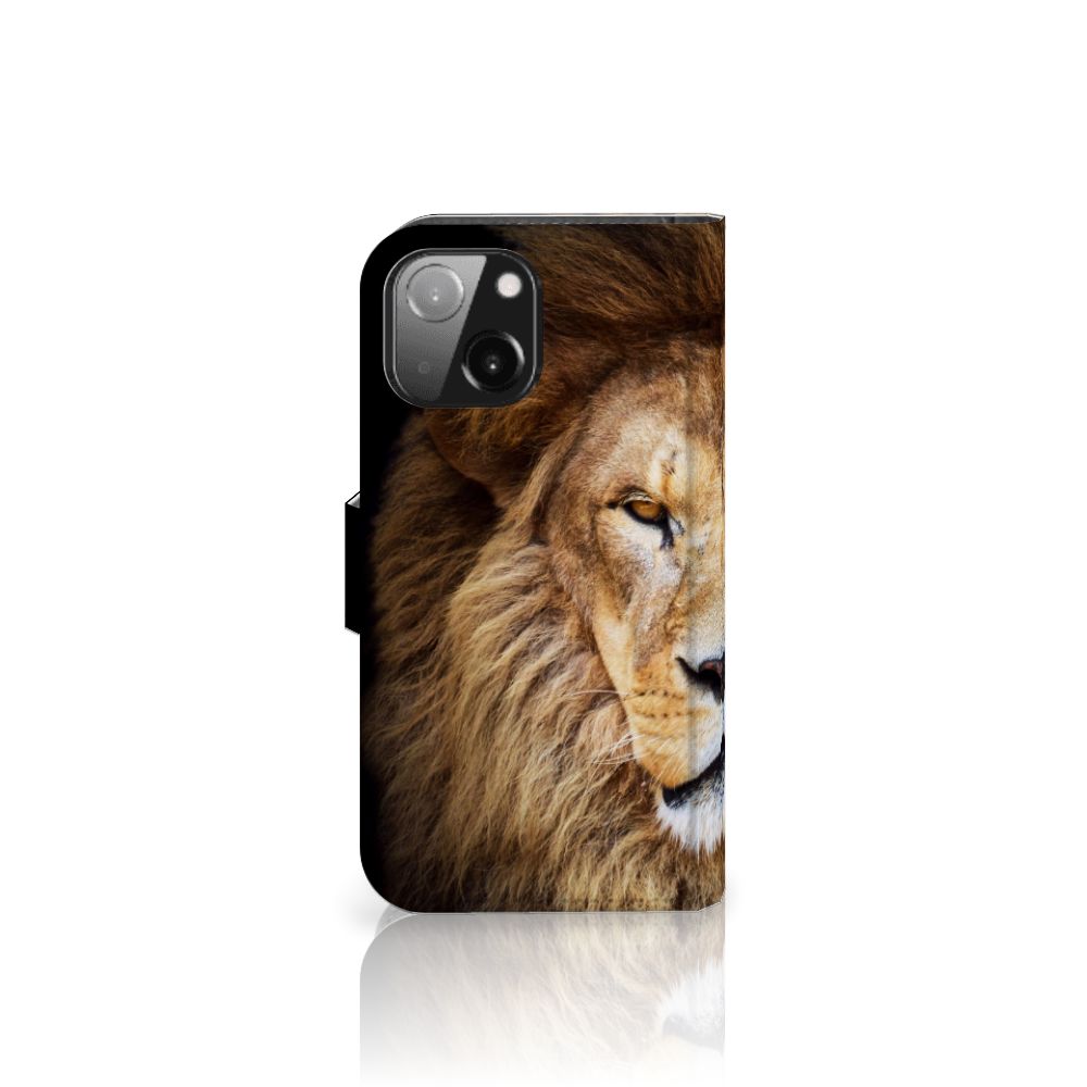 iPhone 13 Mini Telefoonhoesje met Pasjes Leeuw