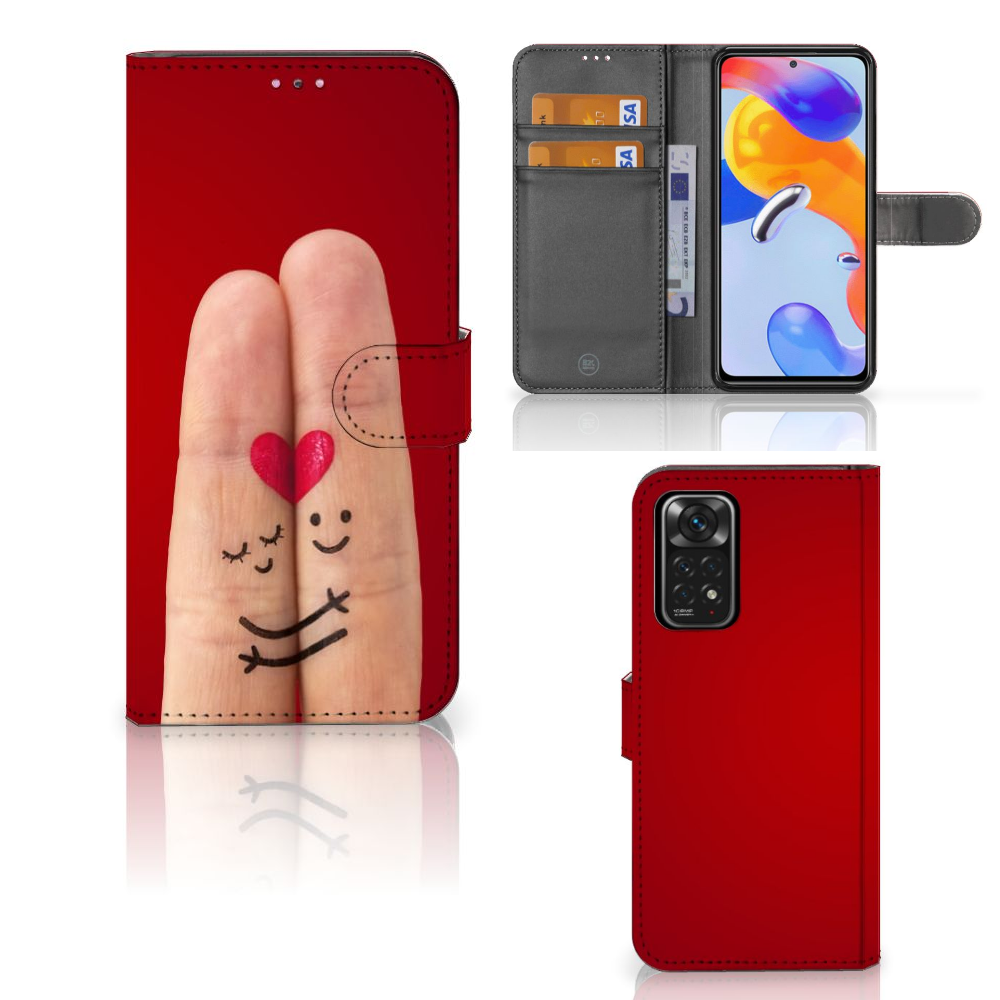 Xiaomi Redmi Note 11 Pro 5G/4G Wallet Case met Pasjes Liefde - Origineel Romantisch Cadeau