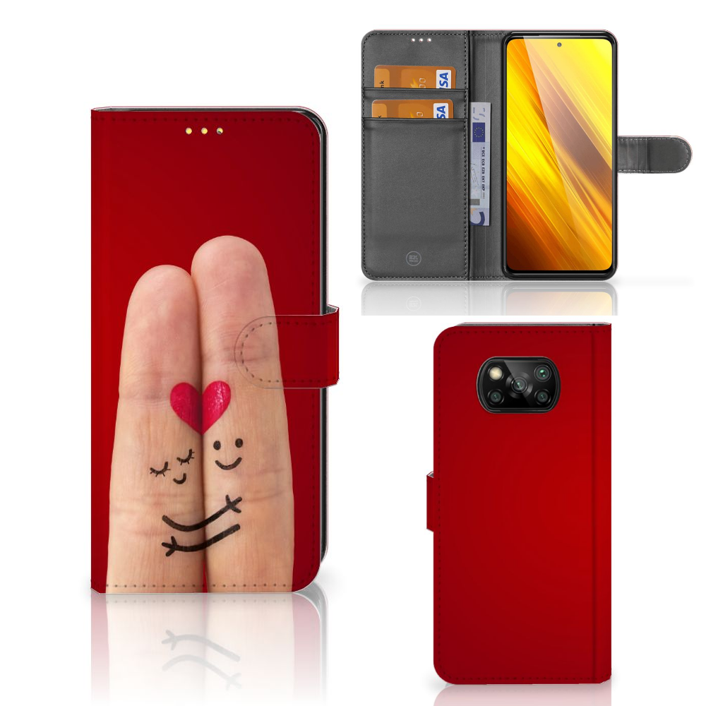 Xiaomi Poco X3 | Poco X3 Pro Wallet Case met Pasjes Liefde - Origineel Romantisch Cadeau