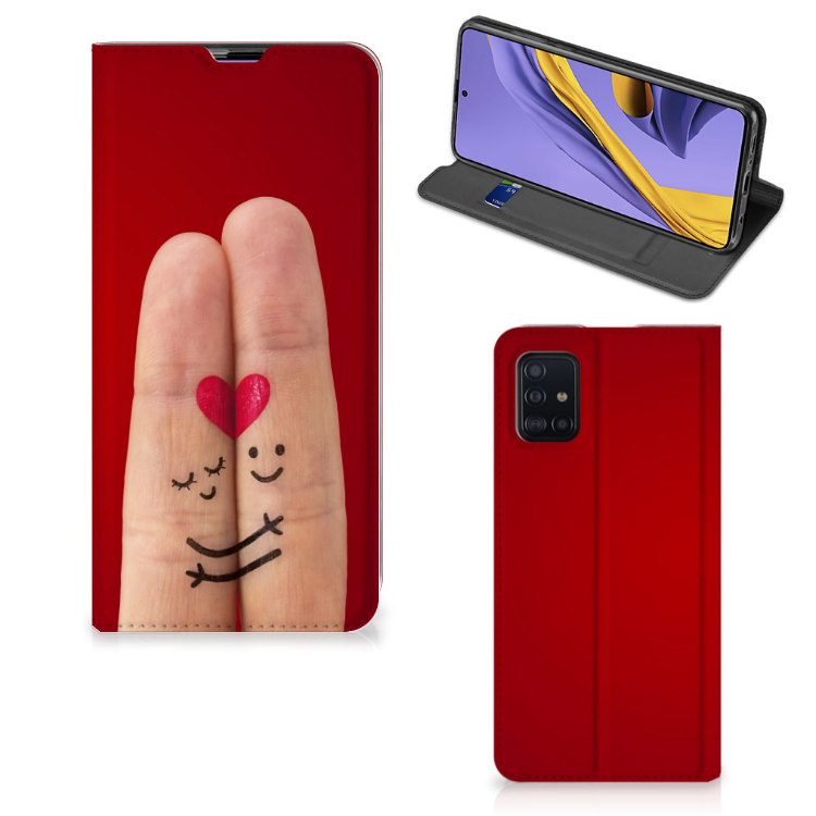 Samsung Galaxy A51 Hippe Standcase Liefde - Origineel Romantisch Cadeau