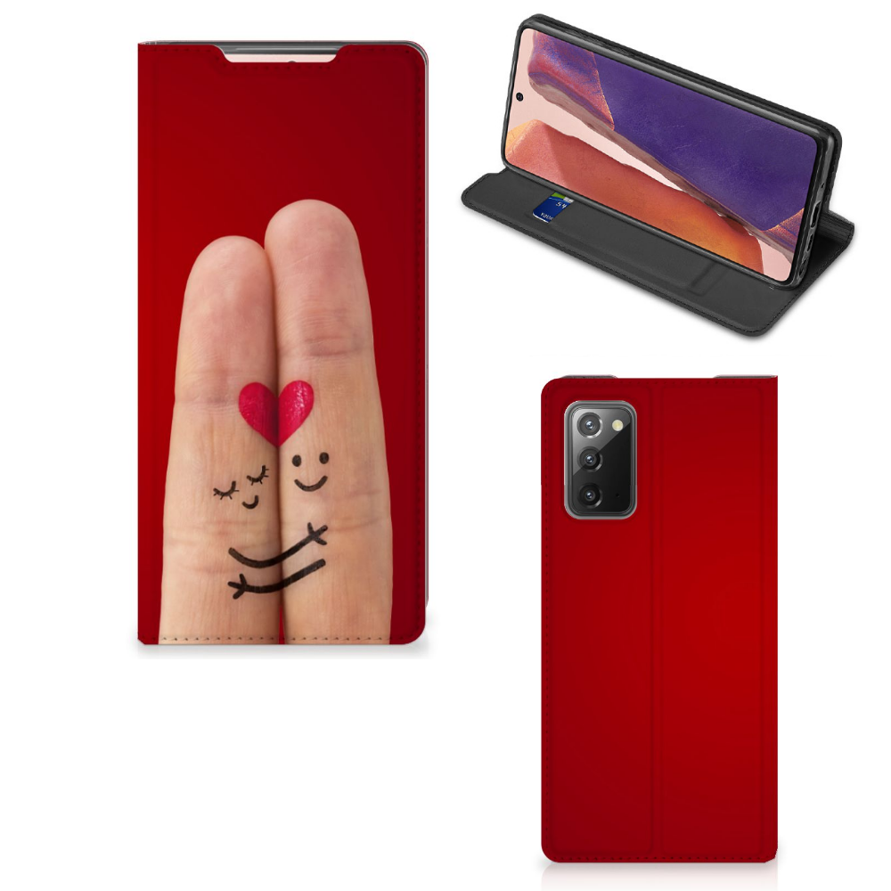 Samsung Galaxy Note20 Hippe Standcase Liefde - Origineel Romantisch Cadeau