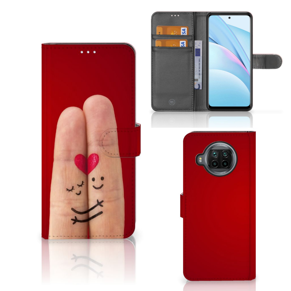 Xiaomi Mi 10T Lite Wallet Case met Pasjes Liefde - Origineel Romantisch Cadeau