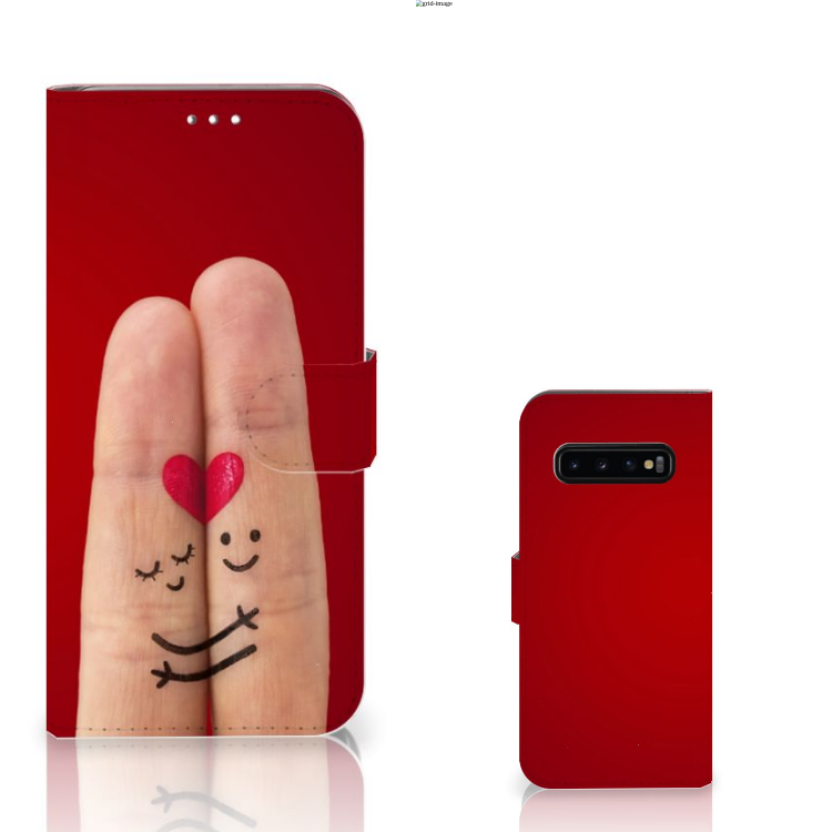Samsung Galaxy S10 Plus Wallet Case met Pasjes Liefde - Origineel Romantisch Cadeau