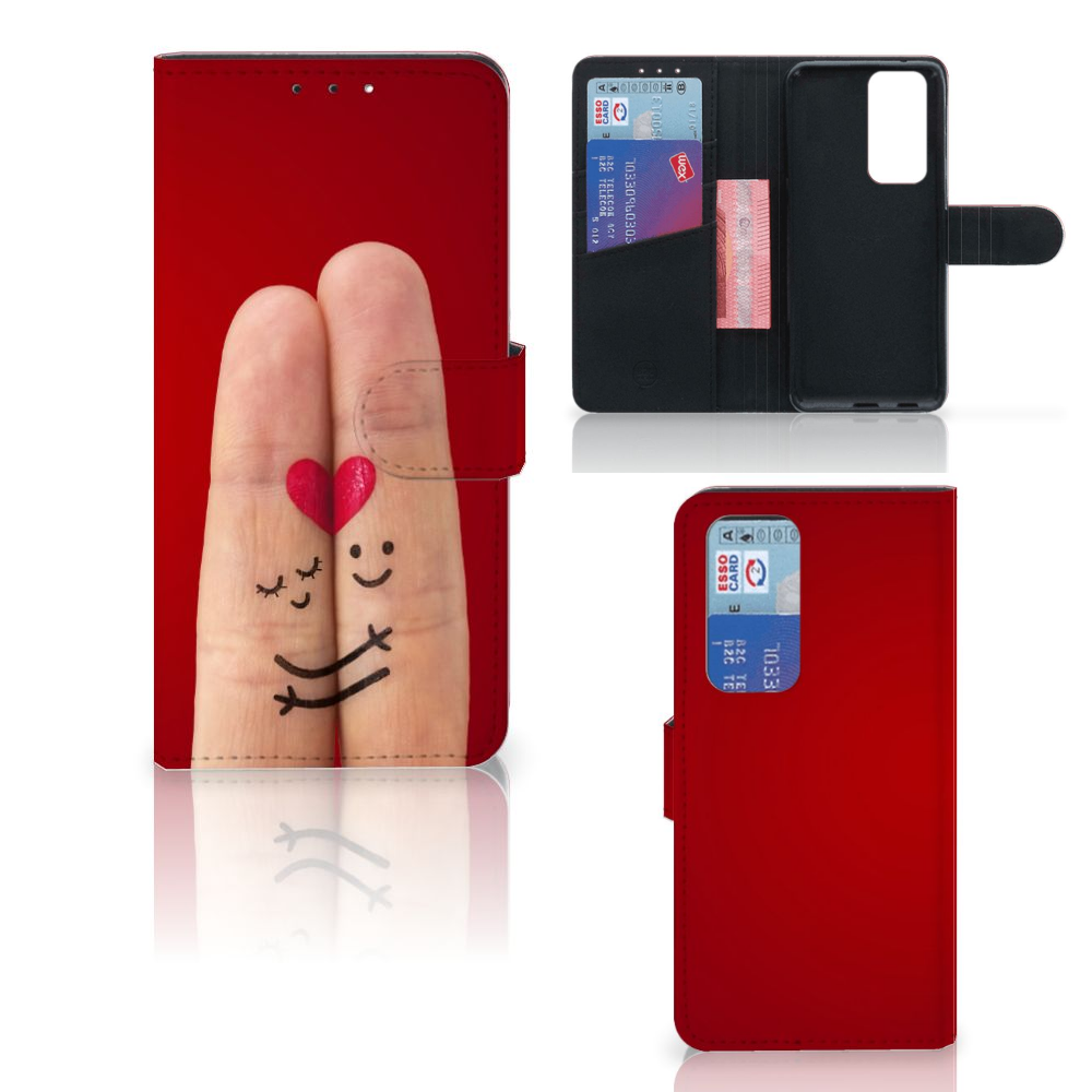 OPPO Find X3 Neo 5G Wallet Case met Pasjes Liefde - Origineel Romantisch Cadeau