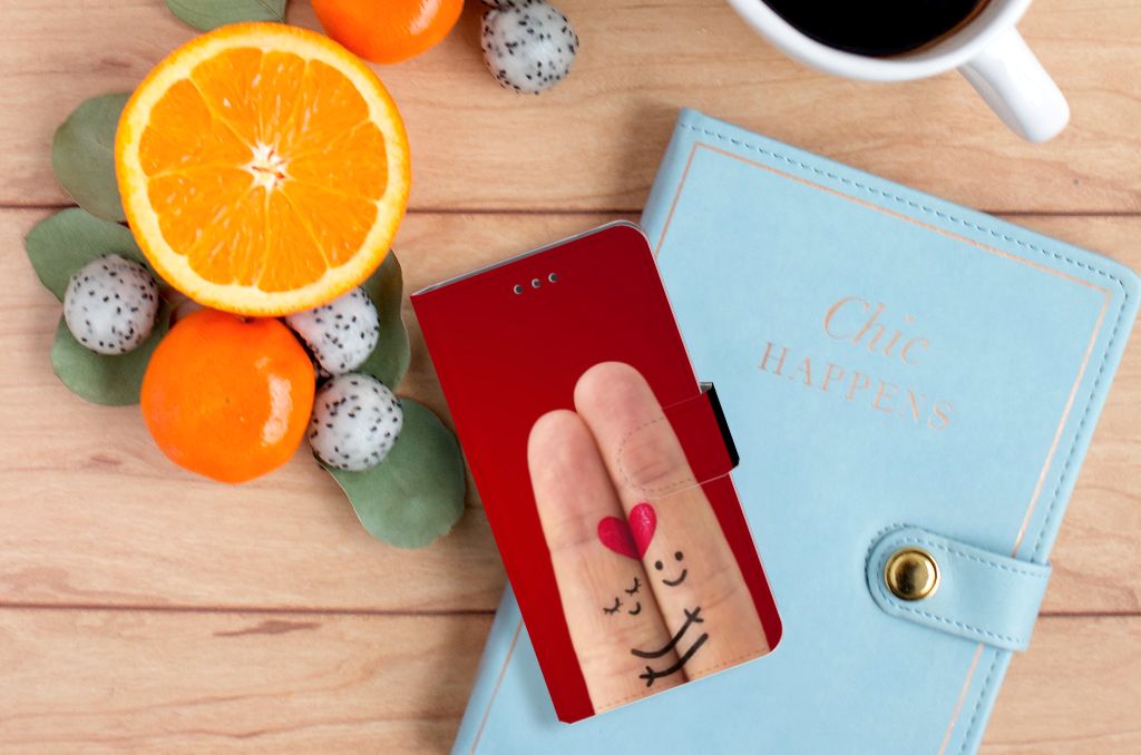 Nokia 7 Wallet Case met Pasjes Liefde - Origineel Romantisch Cadeau