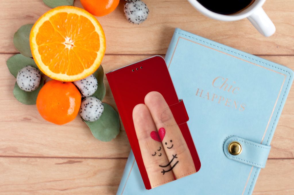 Samsung Galaxy J6 2018 Wallet Case met Pasjes Liefde - Origineel Romantisch Cadeau