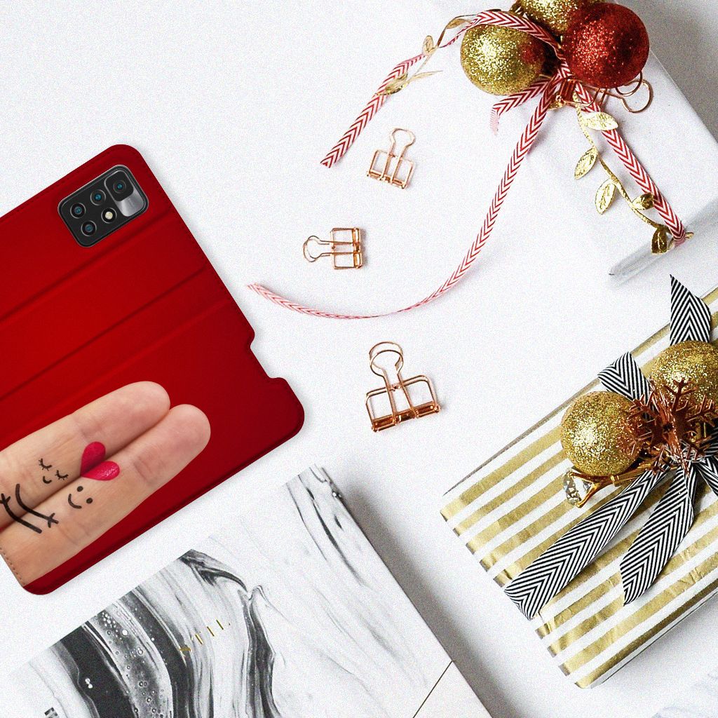 Xiaomi Redmi 10 Hippe Standcase Liefde - Origineel Romantisch Cadeau