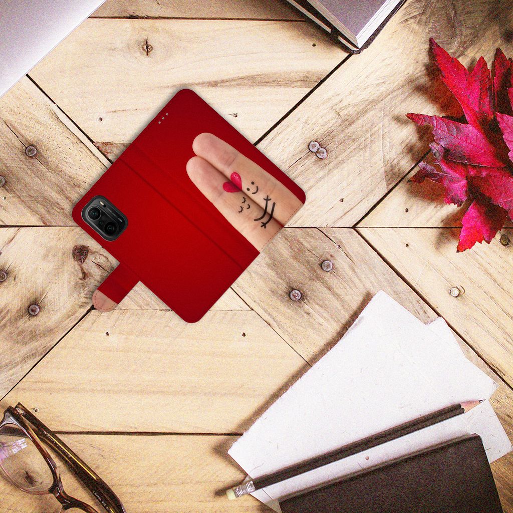 Poco F3 | Xiaomi Mi 11i Wallet Case met Pasjes Liefde - Origineel Romantisch Cadeau