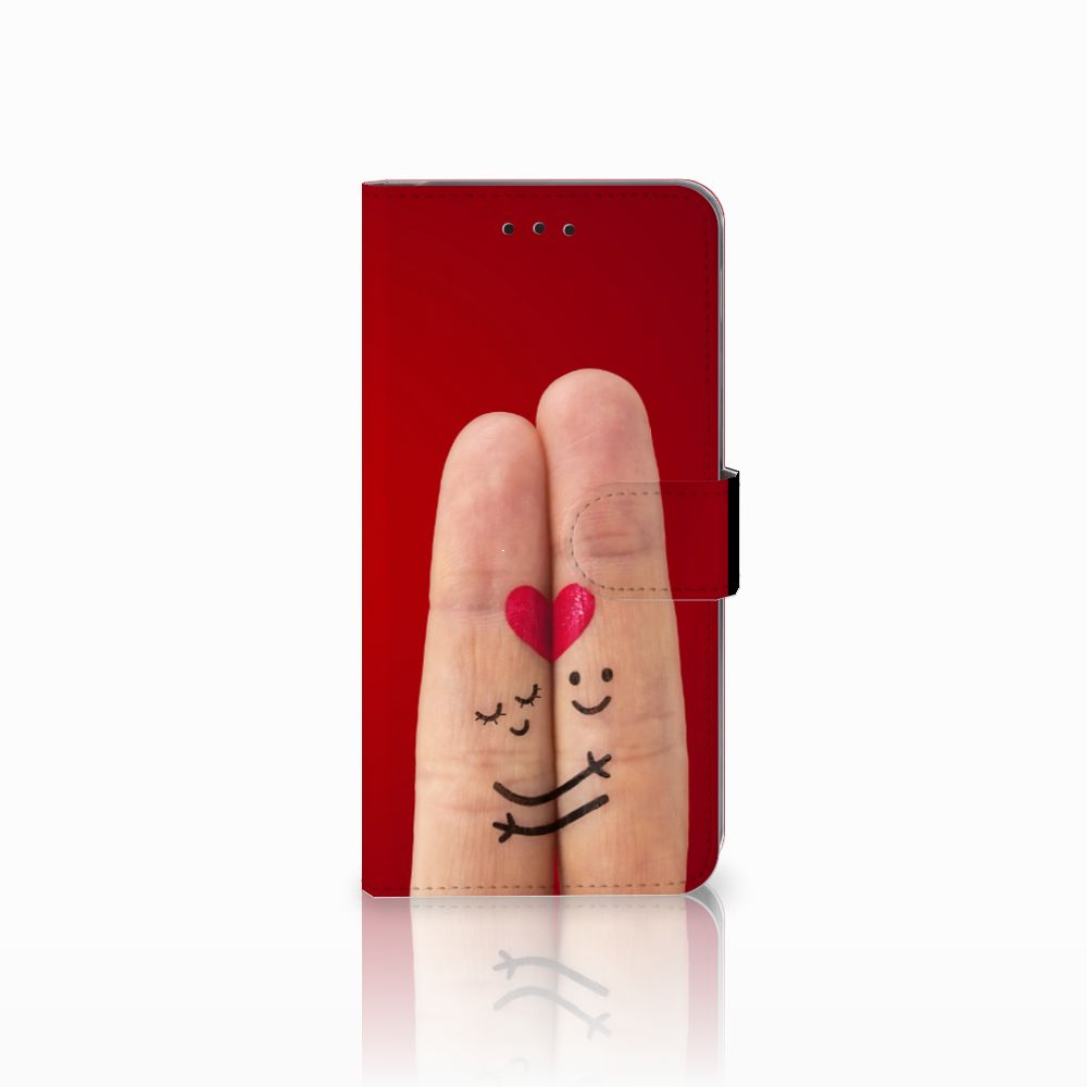 Samsung Galaxy A6 Plus 2018 Wallet Case met Pasjes Liefde - Origineel Romantisch Cadeau