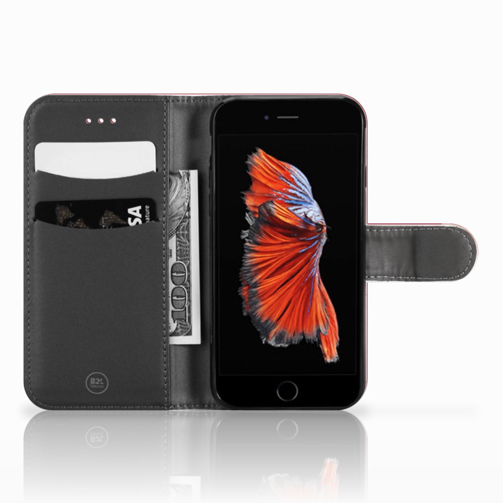 Apple iPhone 6 | 6s Wallet Case met Pasjes Liefde - Origineel Romantisch Cadeau