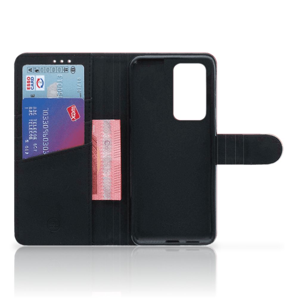 Huawei P40 Pro Wallet Case met Pasjes Liefde - Origineel Romantisch Cadeau