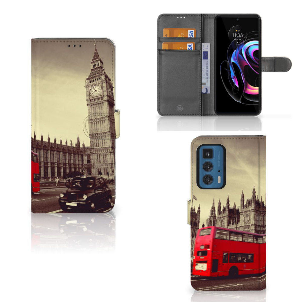 Motorola Edge 20 Pro Flip Cover Londen