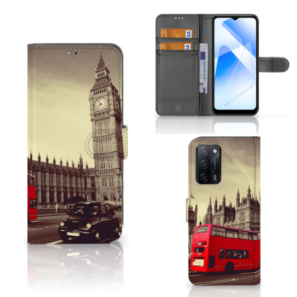 OPPO A16/A16s/A54s Flip Cover Londen