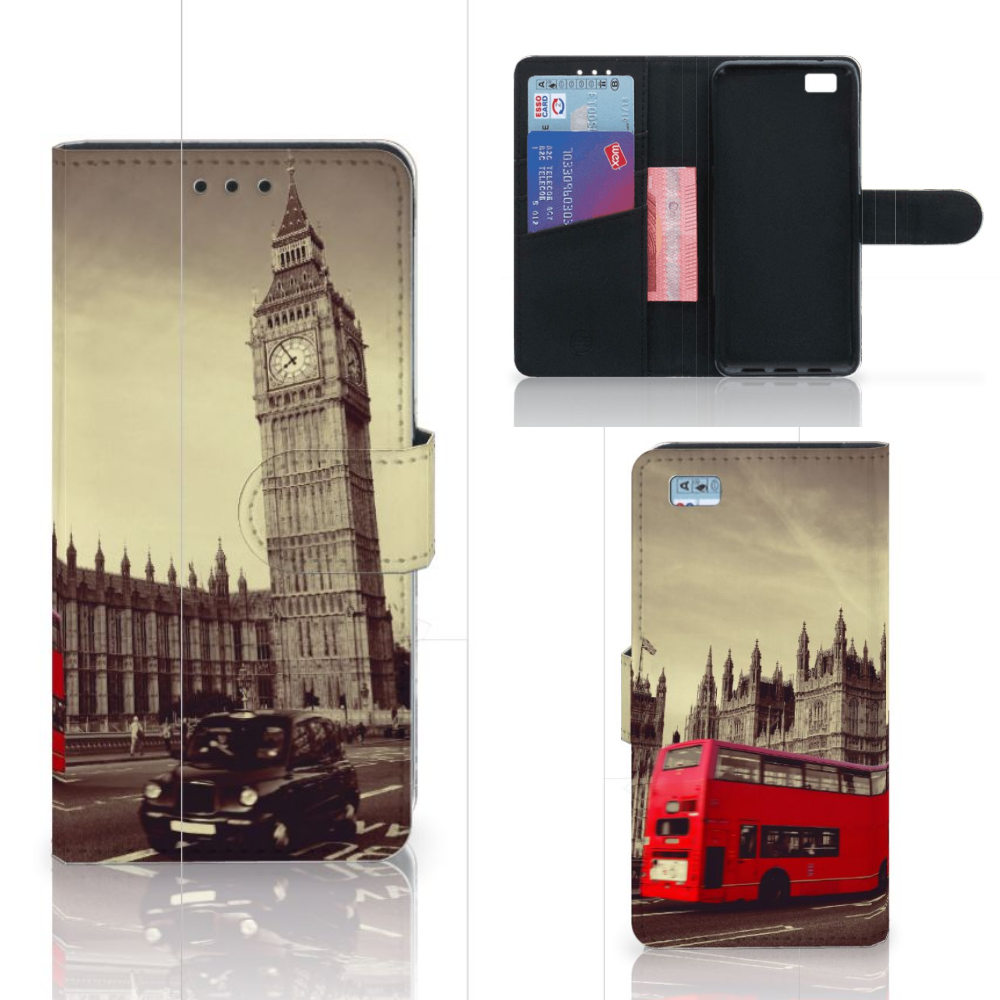 Huawei Ascend P8 Lite Flip Cover Londen