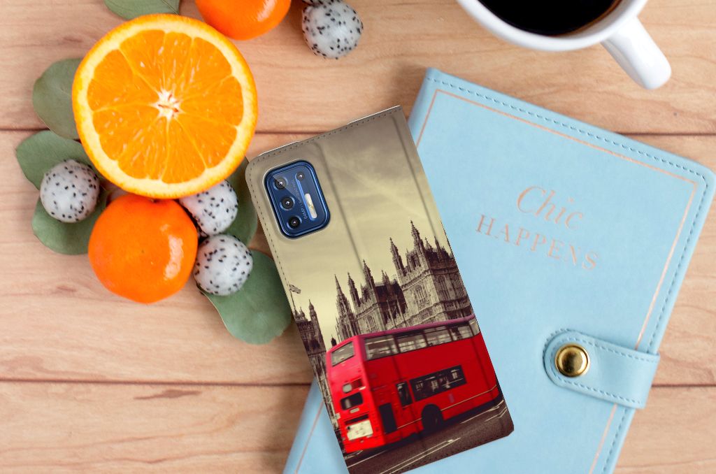 Motorola Moto G9 Plus Book Cover Londen