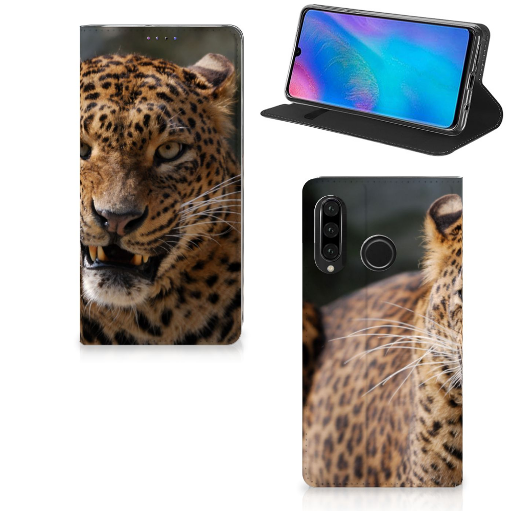 Huawei P30 Lite New Edition Hoesje maken Luipaard