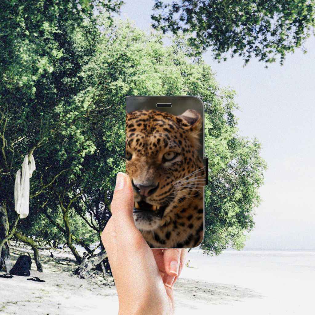 Huawei Nova Telefoonhoesje met Pasjes Luipaard