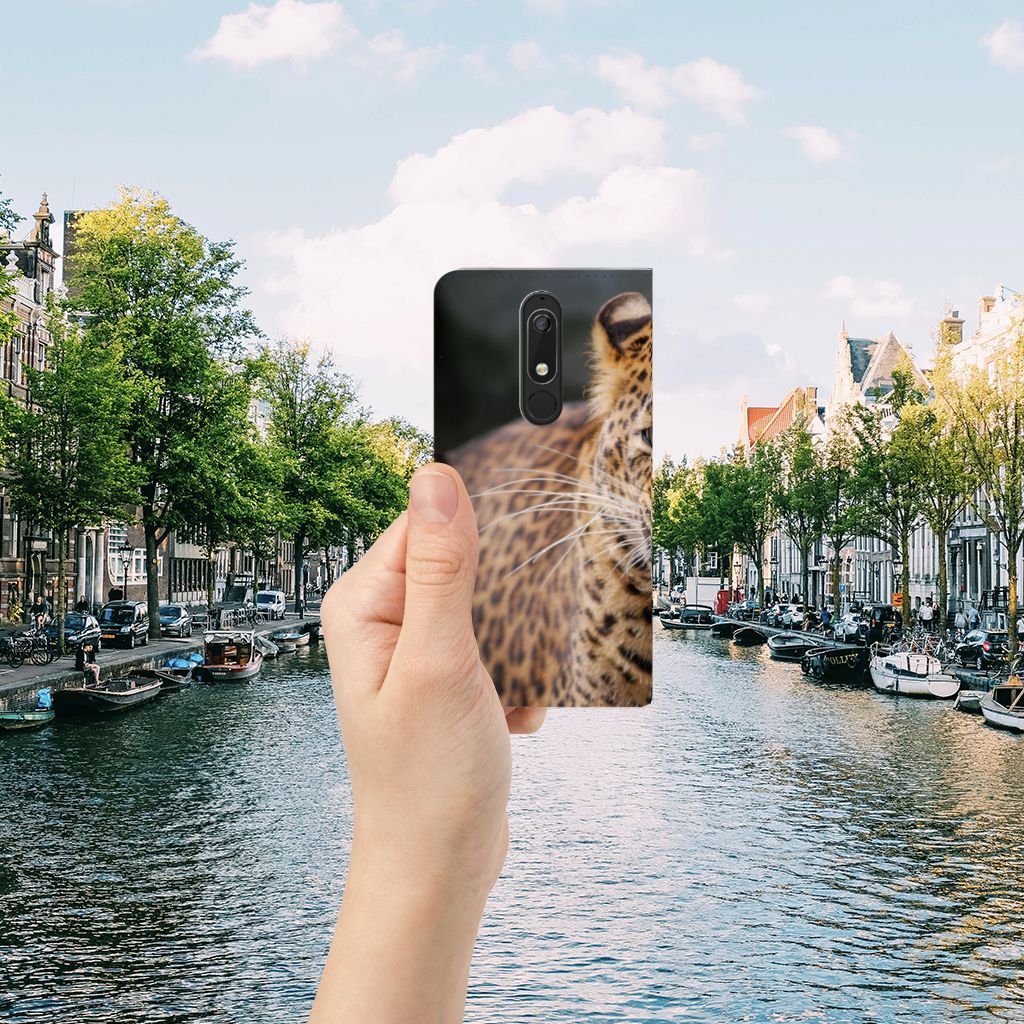 Nokia 5.1 (2018) Hoesje maken Luipaard