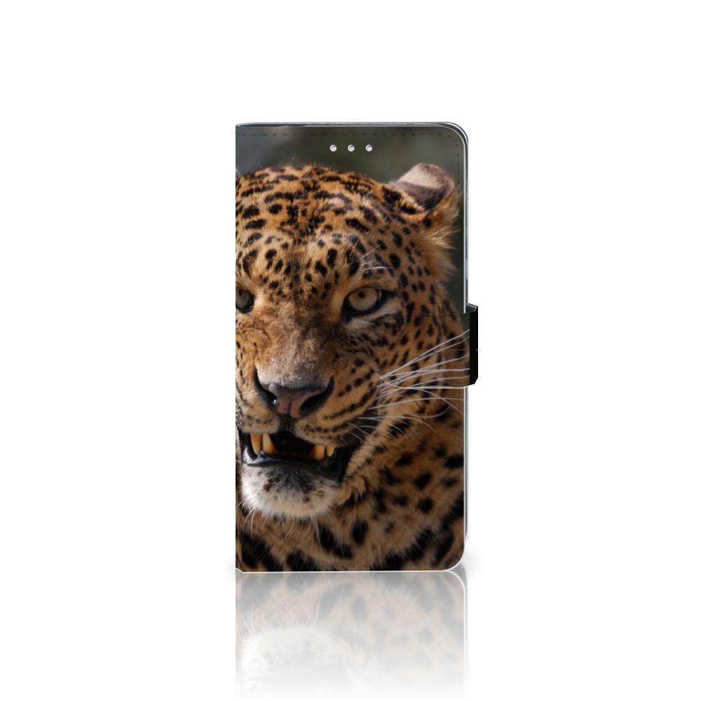 Huawei Y7 (2019) Telefoonhoesje met Pasjes Luipaard