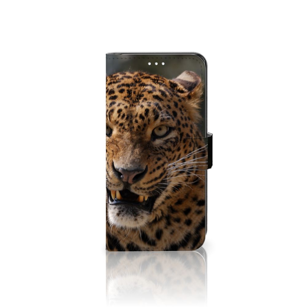 Samsung Galaxy S21 FE Telefoonhoesje met Pasjes Luipaard