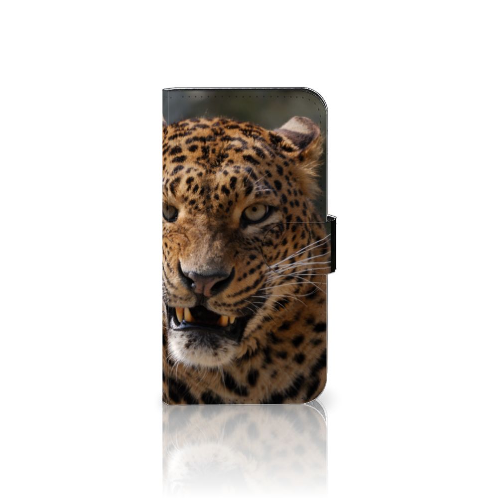 iPhone 15 Telefoonhoesje met Pasjes Luipaard