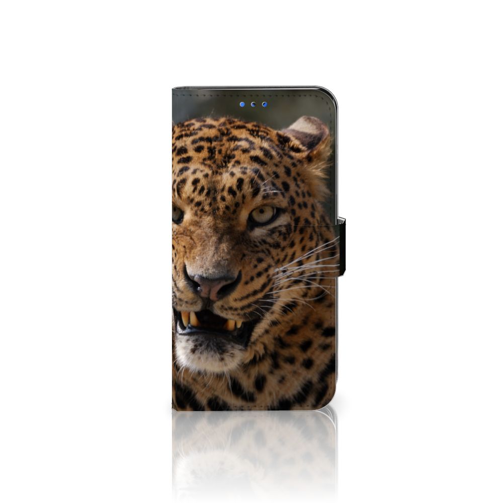 Huawei P Smart 2020 Telefoonhoesje met Pasjes Luipaard