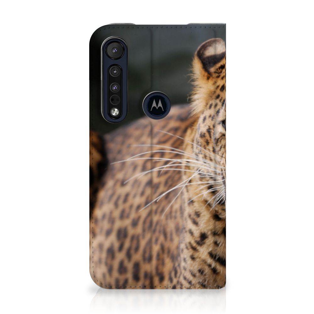 Motorola G8 Plus Hoesje maken Luipaard