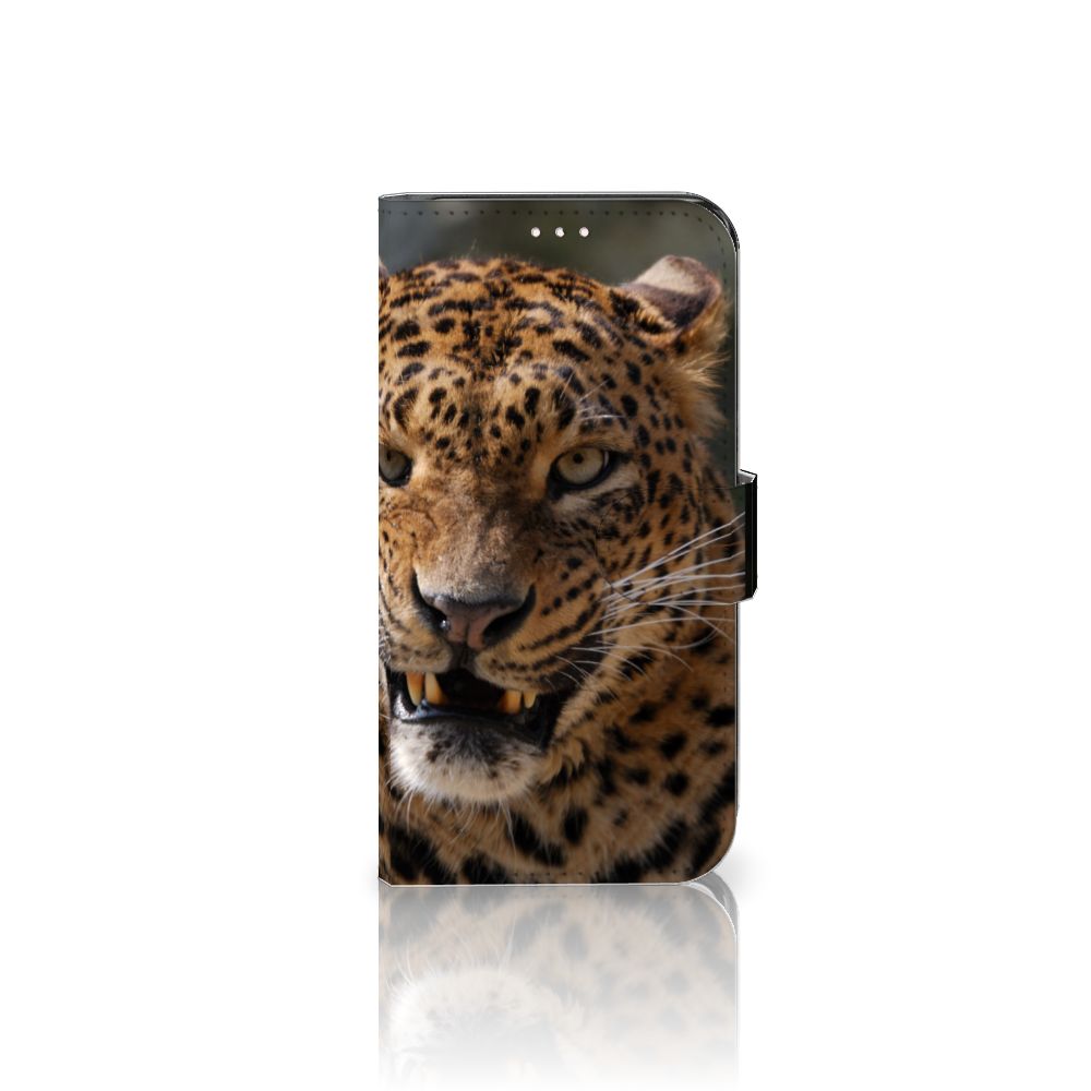 Samsung Galaxy S23 Telefoonhoesje met Pasjes Luipaard