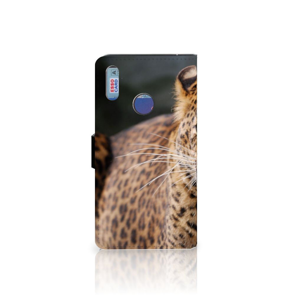 Huawei Y7 (2019) Telefoonhoesje met Pasjes Luipaard