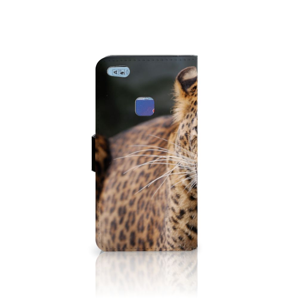 Huawei P10 Lite Telefoonhoesje met Pasjes Luipaard