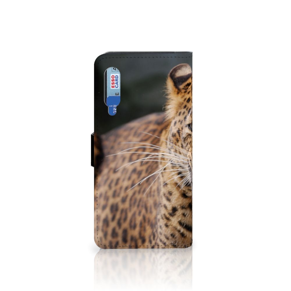 Xiaomi Mi 9 Telefoonhoesje met Pasjes Luipaard