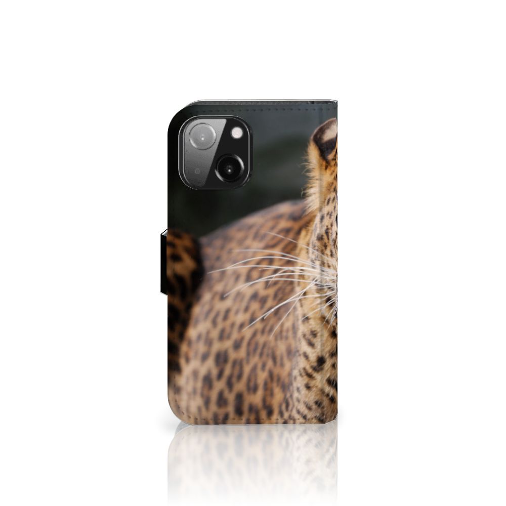 iPhone 13 Mini Telefoonhoesje met Pasjes Luipaard