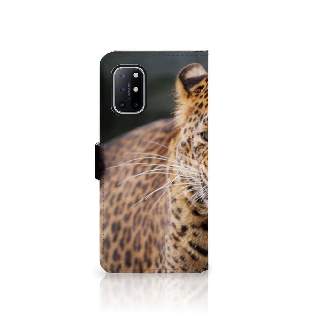 OnePlus 8T Telefoonhoesje met Pasjes Luipaard