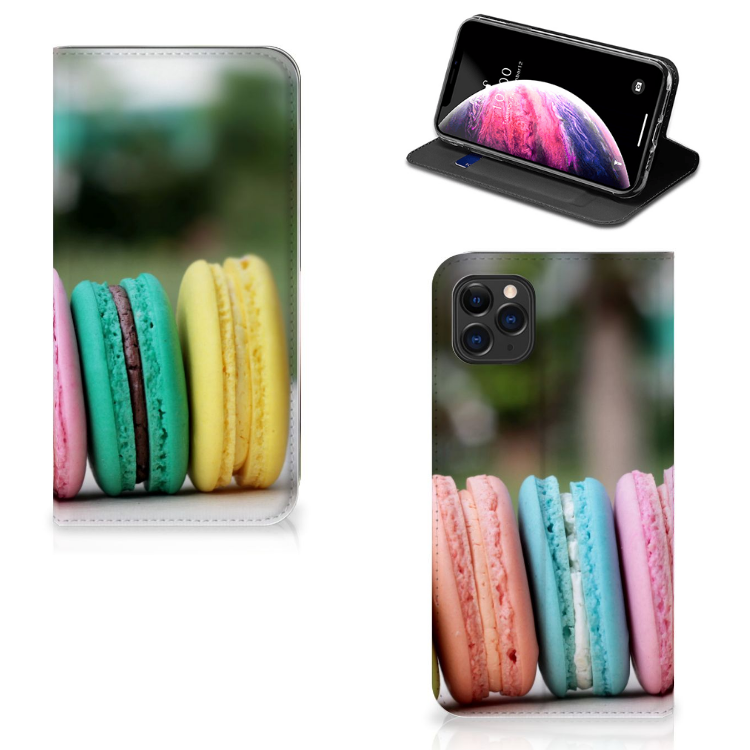 Apple iPhone 11 Pro Max Flip Style Cover Macarons